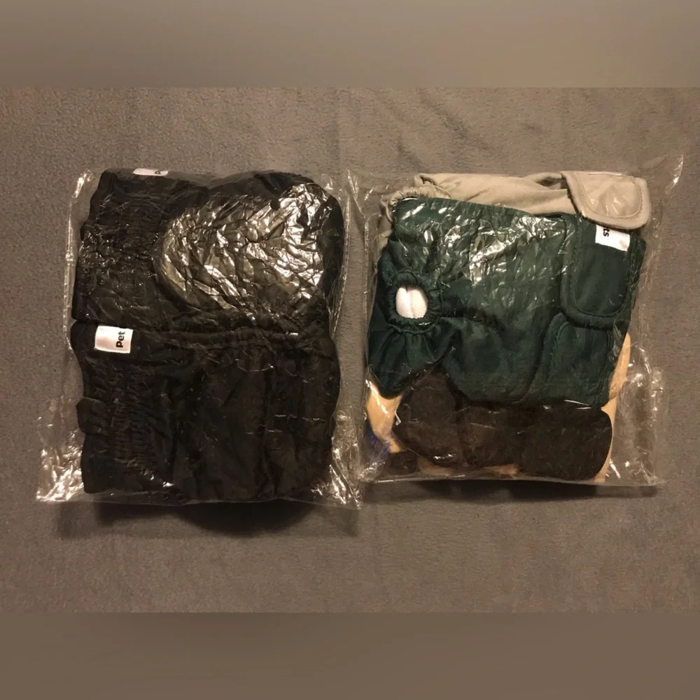 Dog Diapers - Black, Green, Gray, Yellow